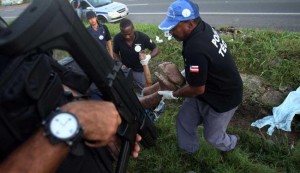 Corpo foi achado em vala na BR-324.