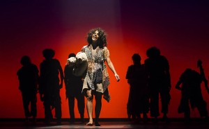 Daniela Blois, a protagonista, em cena de "Gabriela, um Musical", baseado na obra de Jorge Amado Por: Eduardo Knapp/Folhapress 24/05/2016