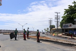 Ações parceria Derba e prefeitura zona sul. foto Clodoaldo Ribeiro.