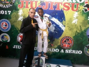 Rameses e o sensei Humberto Tavares.