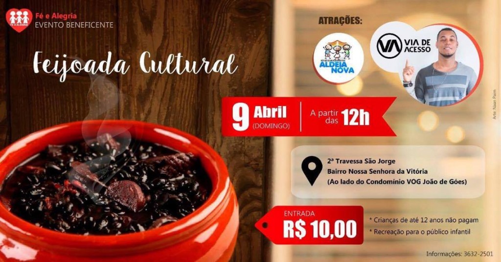 feijoada fé e alegria