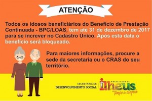 divulgaçção CADUNICO sds