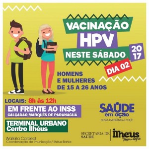 vacinação HPV ilhéus