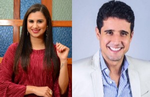 Escritores Juliana Soledade e Rodrigo Muniz. 