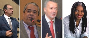 Zó, Fabrício, Bobô e Olívia Santana. 