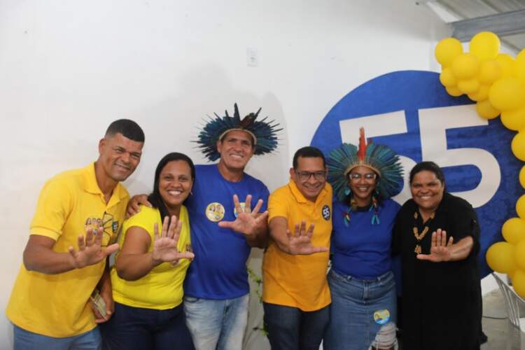 Cacique Tupinambá Jesuína e Piti do Povão reforçam apoio a Bento Lima