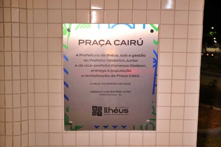 Praça Cairú é revitalizada e reinaugurada em Ilhéus