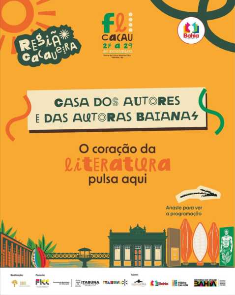 Flicacau divulga autores selecionados para lançamento de livros em Itabuna