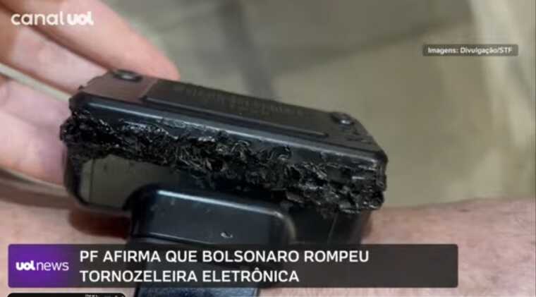 Bolsonaro tentou romper tornozeleira eletrônica