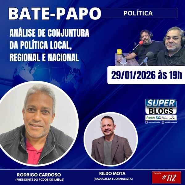 Super Blogs debate cenário político atual com Rodrigo Cardoso, presidente do PCdoB de Ilhéus