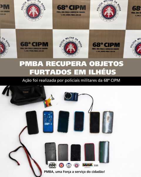 PMBA apreende objetos furtados em Ilhéus