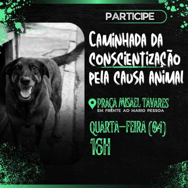 Manifestação em Ilhéus pede conscientização e atenção à Causa Animal