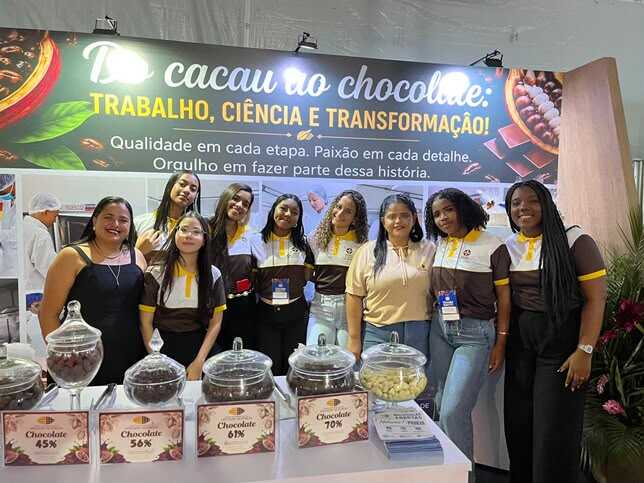 Produção de estudantes do CEEP do Chocolate Ilhéus é destaque no Chocolat Bahia