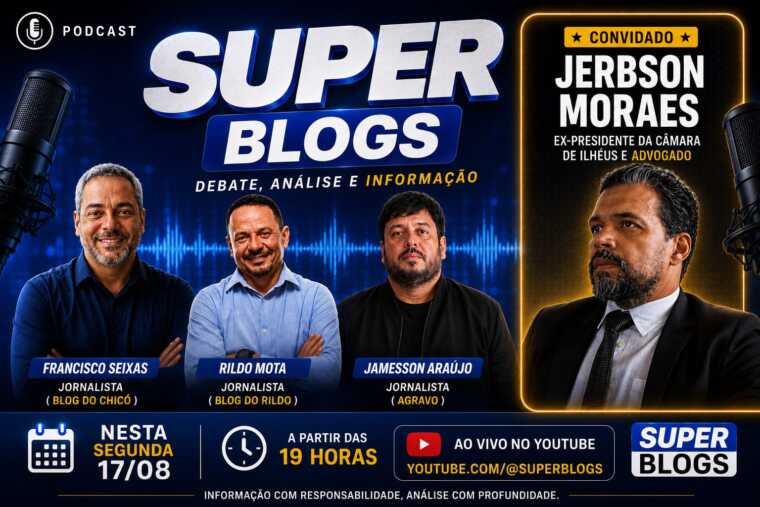Super Blogs recebe o advogado e ex-presidente da Câmara Jerbson Moraes nesta segunda-feira (17)